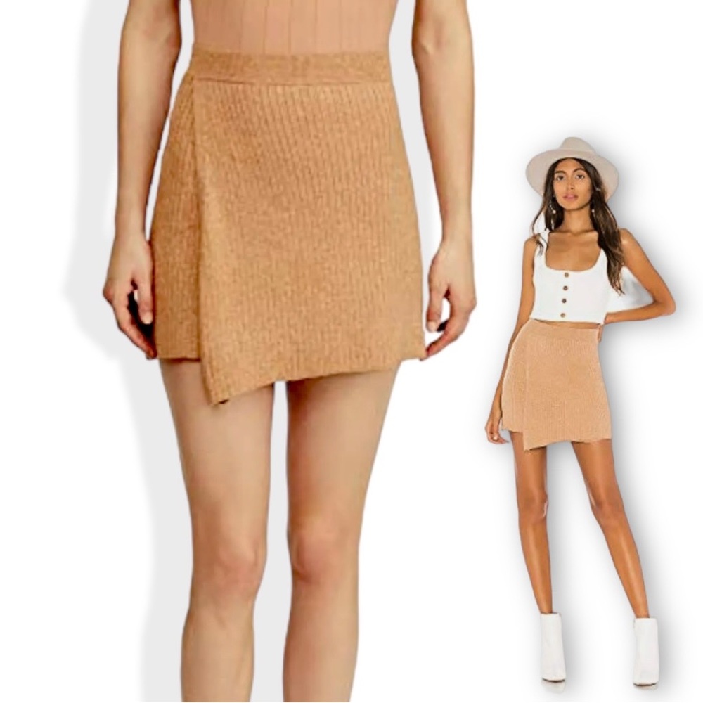Free People Faux Wrap Miniskirt Sz M EUC
